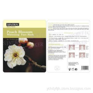 Peach Blossom Silk Moisturizing Facial Mask For Whitening F